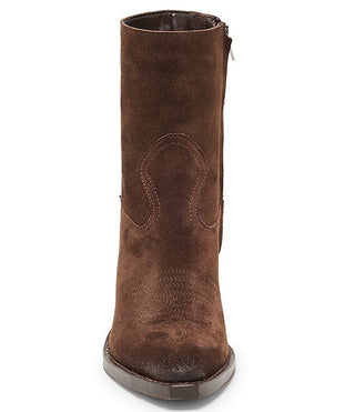 KLYDE BOOT, DARK BROWN SUEDE