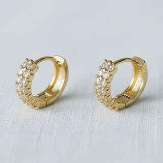 Vintage Inspired Huggie Hoop Earrings