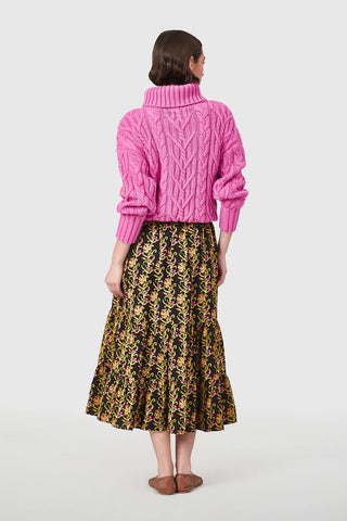MARKET SKIRT, BERRYWOOD SCROLL