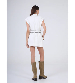 SANTIAGO DRESS, WHITE