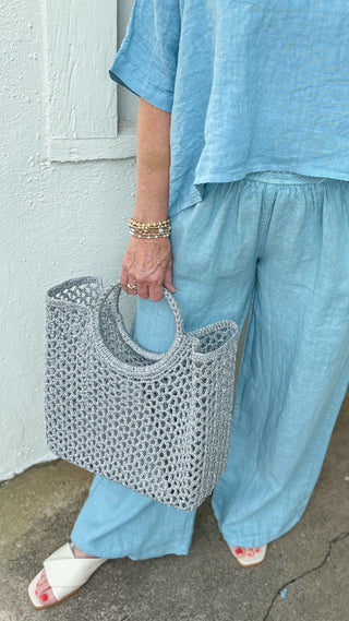 COSTA BELLA BAG, SILVER