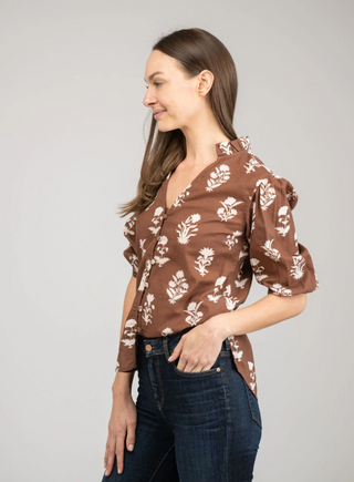 LILY TOP, CHOCOLATE FLOWER