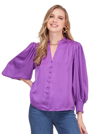 Front Split Top, Amethyst