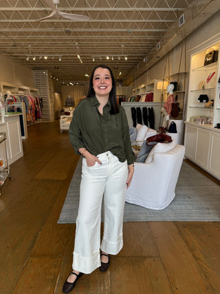 KENNEDY BLOUSE, OLIVE