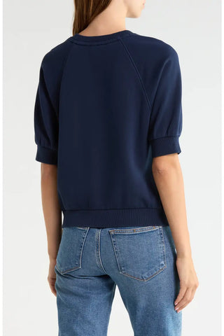 QUEENIE SWEATSHIRT, WASHED NAVY