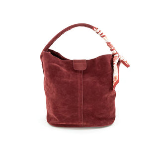 TOTE WITH TWILLY, BURGUNDY