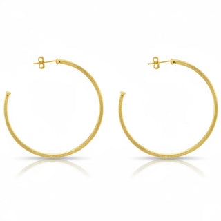 SHEILA FAJL PERFECT HOOPS, BRUSHED GOLD