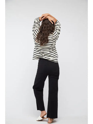ABERDEEN ANKLE CROP HIGH RISE DENIM, BLACK