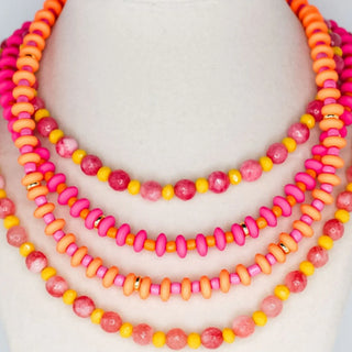 Calypso Layers (3 Necklaces) - Pink