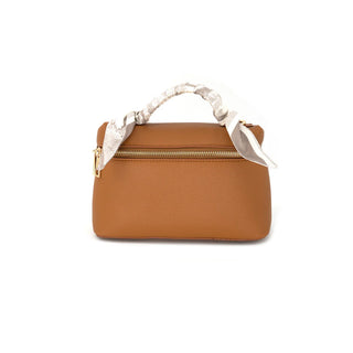 TOTE WITH TWILLY, TAN