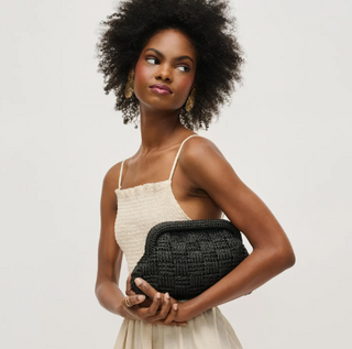 ANNIE CLUTCH, BLACK