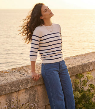 STRIPE RAGLAN SWEATER