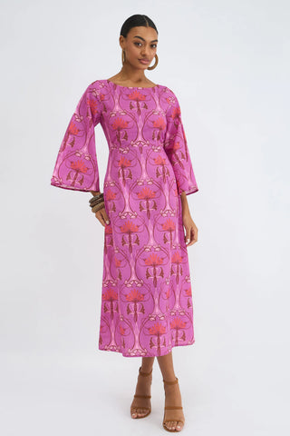 CAMELIA DRESS, ZEST VIVID