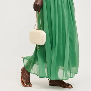 Alix Evening Bag, Ivory
