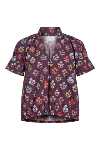 MERRITT TOP, HOLIDAY FLOWERS 2
