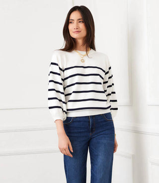 STRIPE RAGLAN SWEATER