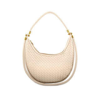 WOVEN HANDBAG, CREAM