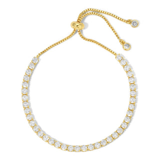 Pulley Tennis Bracelet: Gold / 3mm