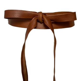 MIDI WRAP BELT - WHISKEY