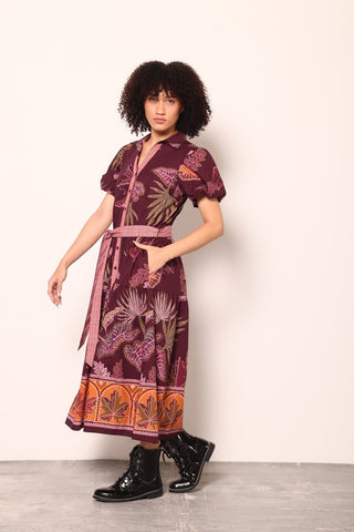 DELLA DRESS, WINE FLORA