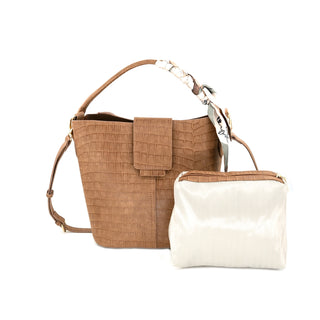 LUCIA LARGE BAG - BROWN