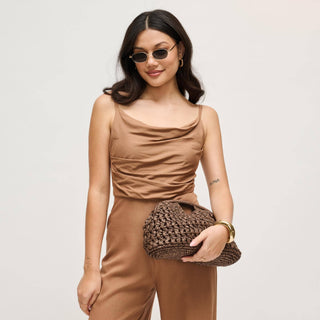 Abigail Crossbody: Mauve