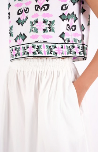 BEYOND BY VERA AMBER SKIRT, PAPILLON MOSS
