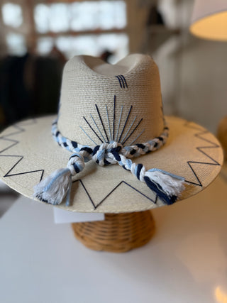 TISPY THREADS CABO HAT, BLUE - MEDIUM