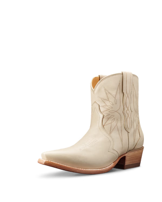THE LYNN, CREAM/COWHIDE