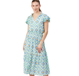CHARLIE DRESS, AQUA MOSAIC
