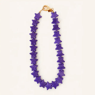STAR NECKLACE - LARGE  - PURPLE