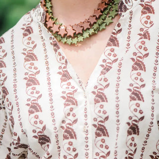 STAR NECKLACE - SMALL , HUNTER GREEN