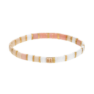 Choose Your Colors - Miyuki Tila Bracelets: Faux Turquoise/Turquoise