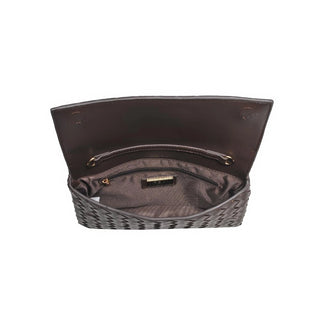 IVY WOVEN CLUTCH, WINE