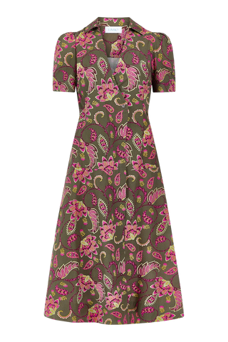 CLARK DRESS, RASPBERRY GARDEN