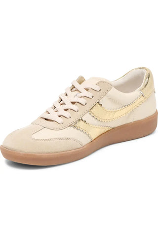 MERIT SNEAKER, WHITE/GOLD LEATHER