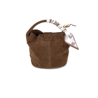 EVERYDAY SUEDE TOTE, CHOCOLATE