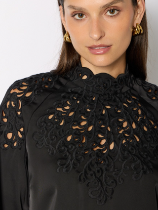 CEVA BLOUSE, BLACK
