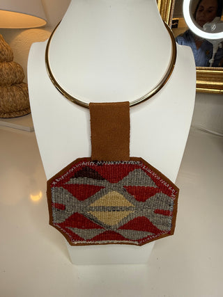 ORIJINAL KILIM PENDANT NECKLACE, SKINNY