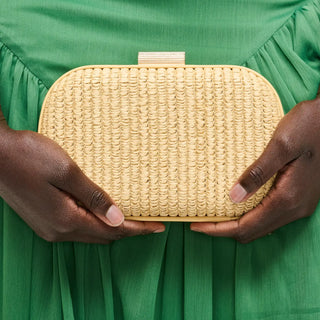 ALIX EVENING BAG - NATURAL