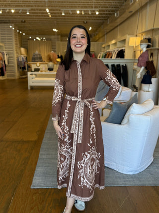 CHELSEA SHIRTDRES, POPPY MOCHA