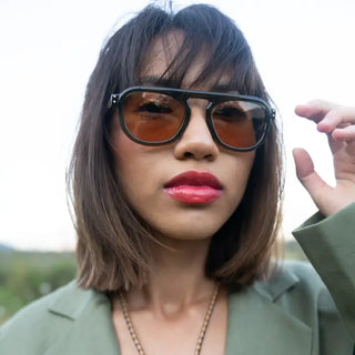 SARDINE STEVIE SUNGLASSES - AMBER DIP