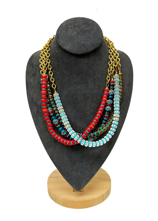Heard Necklace, Red
