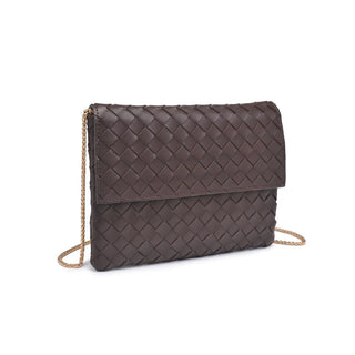 IVY WOVEN CLUTCH, WINE