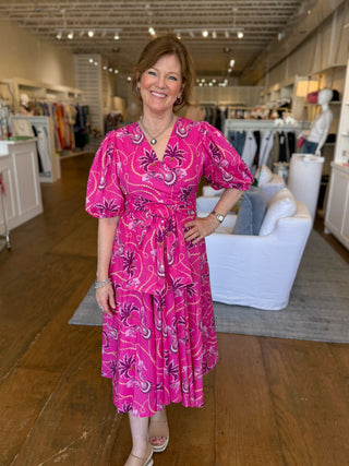 LOLA DRESS, PARADISE ISLAND PINK