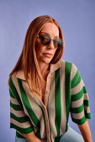 SARDINE GEORGIE SUNGLASSES - VERDE PALMA GREEN