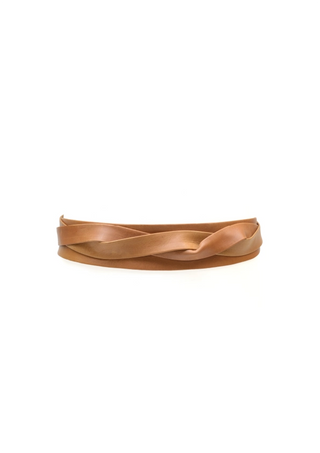 MIDI WRAP BELT, TAN