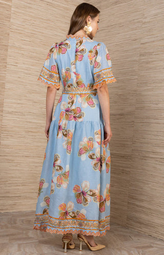 BRODY MAXI DRESS, BLUE