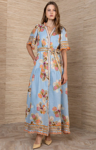 BRODY MAXI DRESS, BLUE