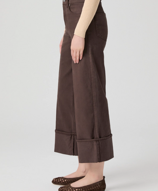 SASHA ANKLE W/WIDE CUFF, RICH CHOCOLATE